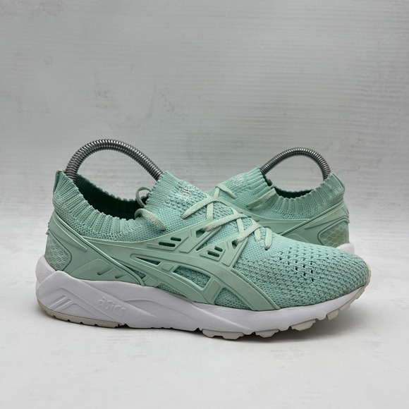 Asics Shoes - Asics Womens Gel Nimbus 24 1012B201 Green Running Shoes Sneakers Size 7